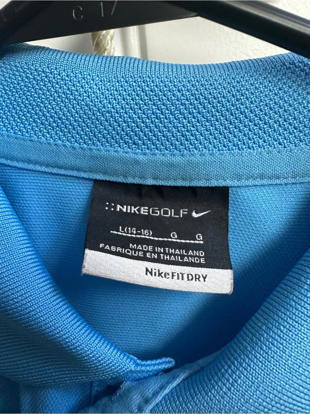 Nike Boys Light Blue Short-Sleeve Polo
